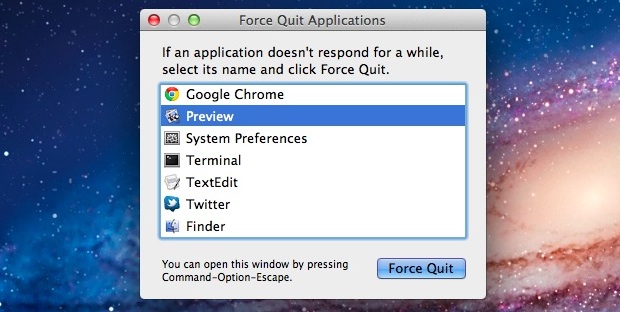 Shortcut To Force Quit App On Mac